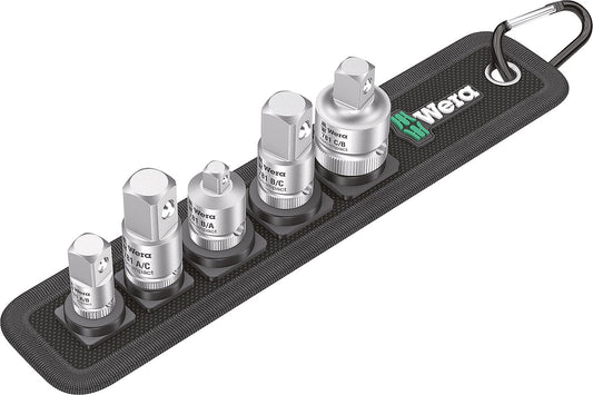 Adapter-Satz WERA®, 6-teilig Vergrösserungs- und Reduzierstücke in Transporttasche