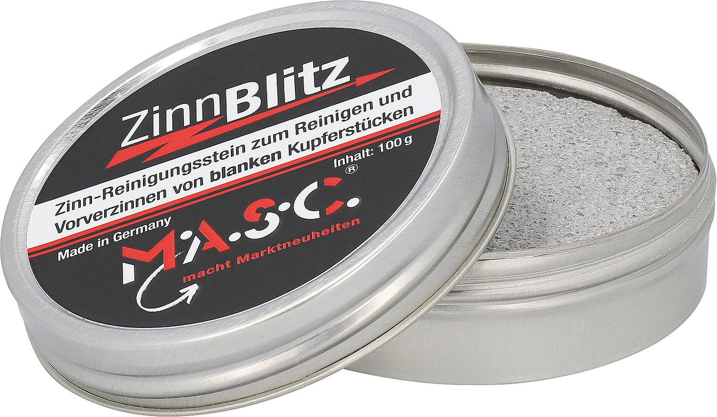 Reinigungs- und Vorverzinnungstein  Zinn-Blitz , Inhalt 100gr in Dose, raucharm