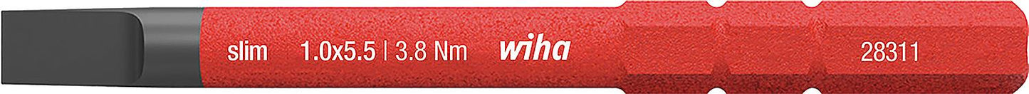 VDE slot slimBit wiha 283110 electric Vario, SL3.0 x 0.5 x 75 mm