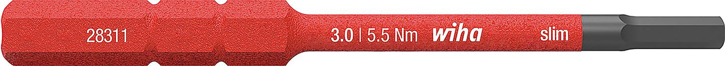 VDE-Innensechskant slimBit wiha 283118 electric Vario, SW 1,5 x 75 mm
