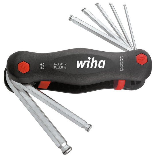 Wiha® 7-piece hexagonal angle wrench set