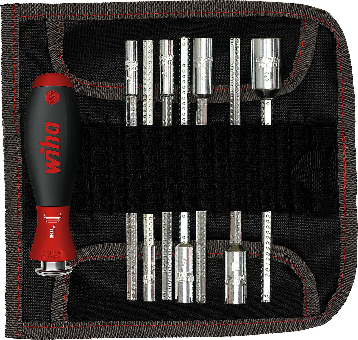 Wiha® SYSTEM 6 combination blade set, 9-piece