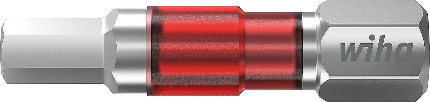 Wiha 7013TY impact wrench TY bit with 1/4" drive, short, with torsion zone, 3.0 x 29 mm, pack of 5