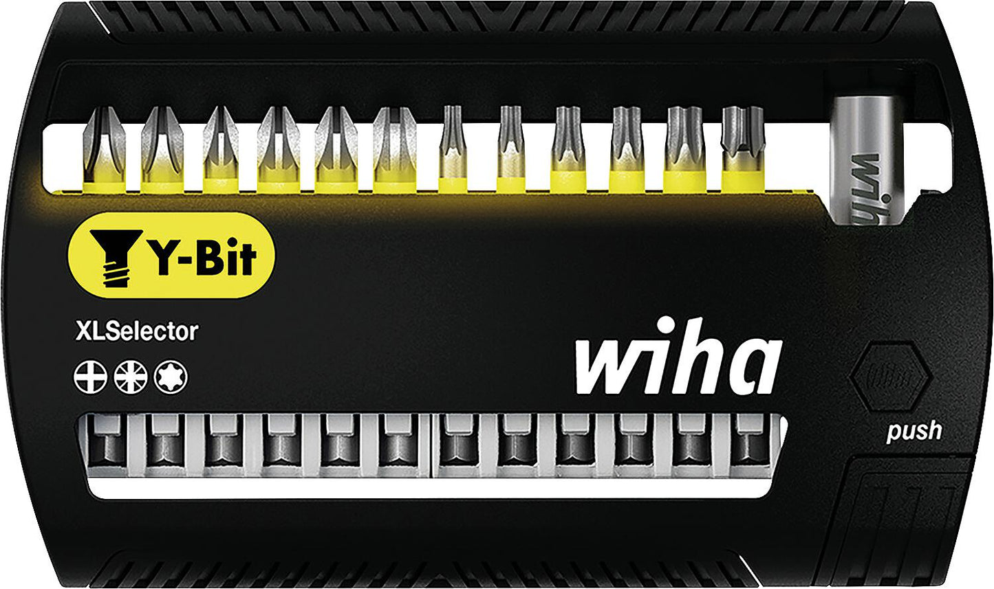 Y-Bit Wiha® Phillips, Pozidriv, Torx®, 50 mm, 14-teilig, 1/4"