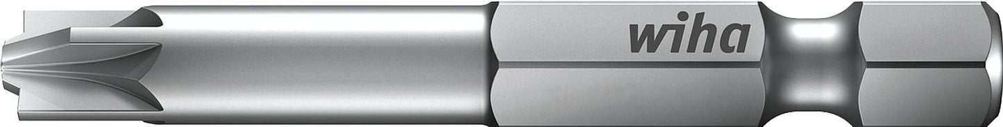 VDE-PlusMinus Pozidriv/Schlitz-Bit wiha 7049PZM Professional, mit 1/4"-Antrieb, SL/PZ1 x 50 mm