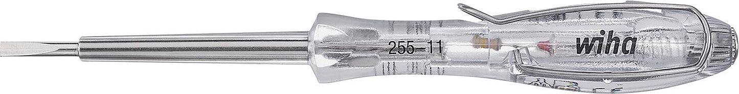 Wiha® SoftFinish® voltage tester, single-pole, 110 - 250 volts