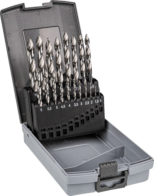 HSS Spiralbohrersatz Zira DIN 338 Ø 1,0-10,0x0,5 mm 19-tlg.