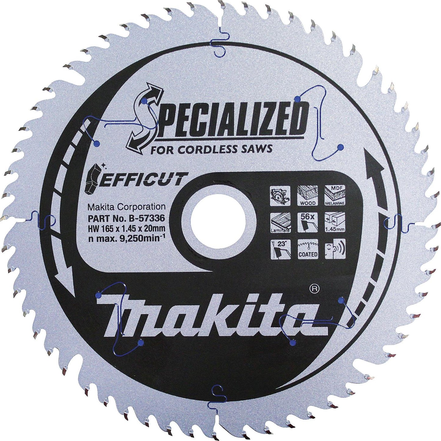 Makita circular saw blade Ø 165x20x1.45 mm with 56 teeth