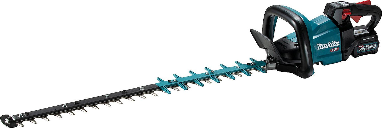 MAKITA UH005GD201 cordless hedge trimmer, 40V with 2x 2.5 Ah batteries and charger