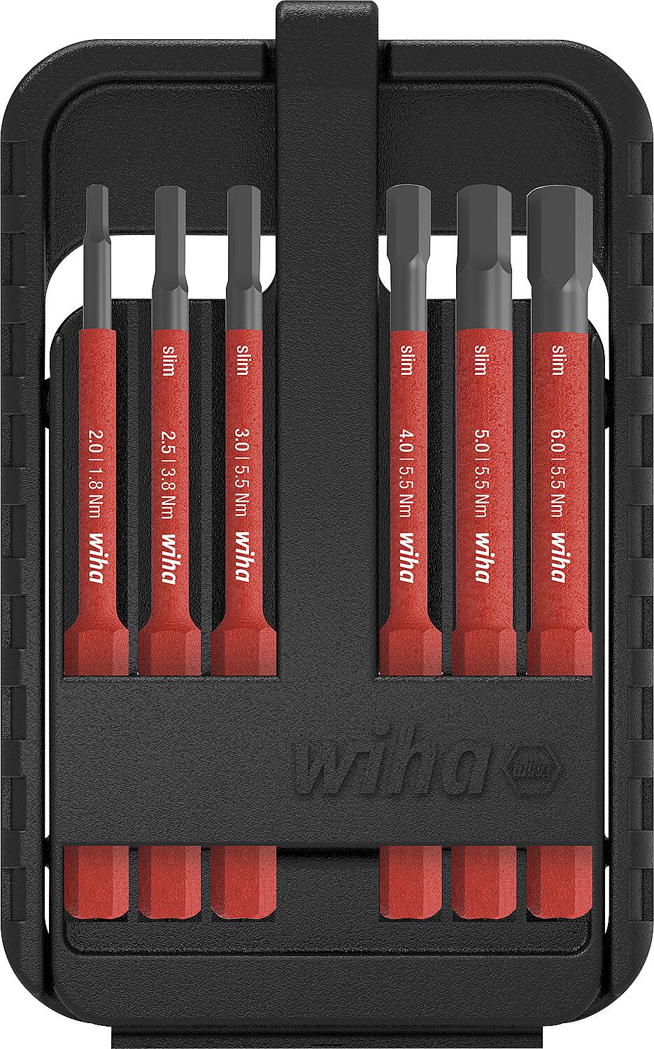 VDE-slimBit set Wiha® internal hexagon 6-piece
