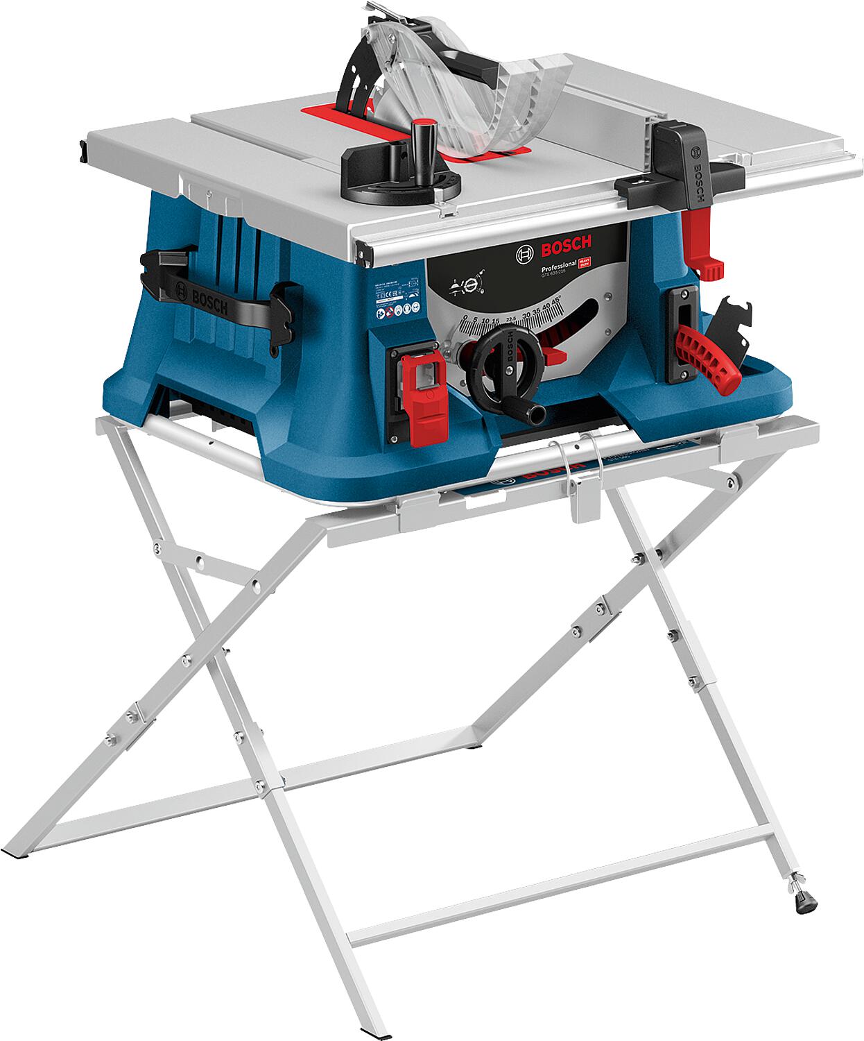Bosch GTS 635-216 + GTA 560 table saw, 1600 W, 28.0 kg