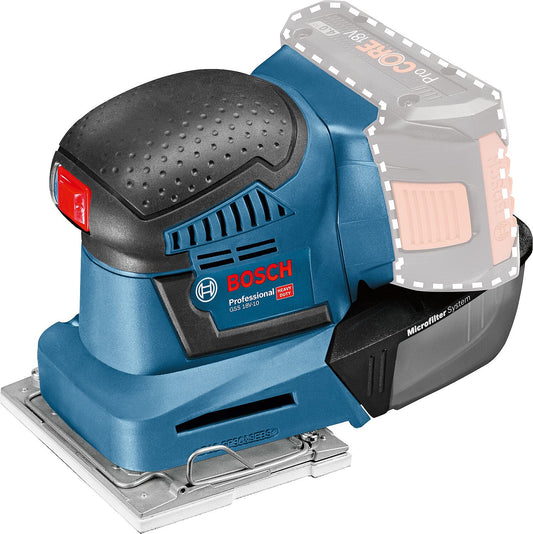 Bosch GSS 18V-10 cordless orbital sander, without batteries and charger