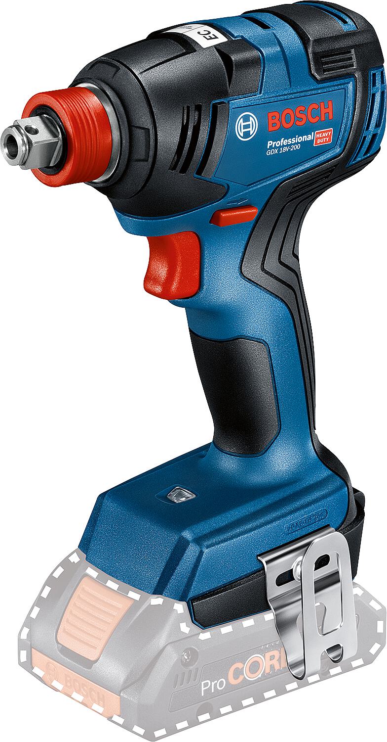 Bosch GDX 18V-200 cordless impact wrench, without batteries and charger