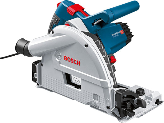 BOSCH GKT 55 GCE Professional plunge circular saw, 1400 W with transport case and guide rail