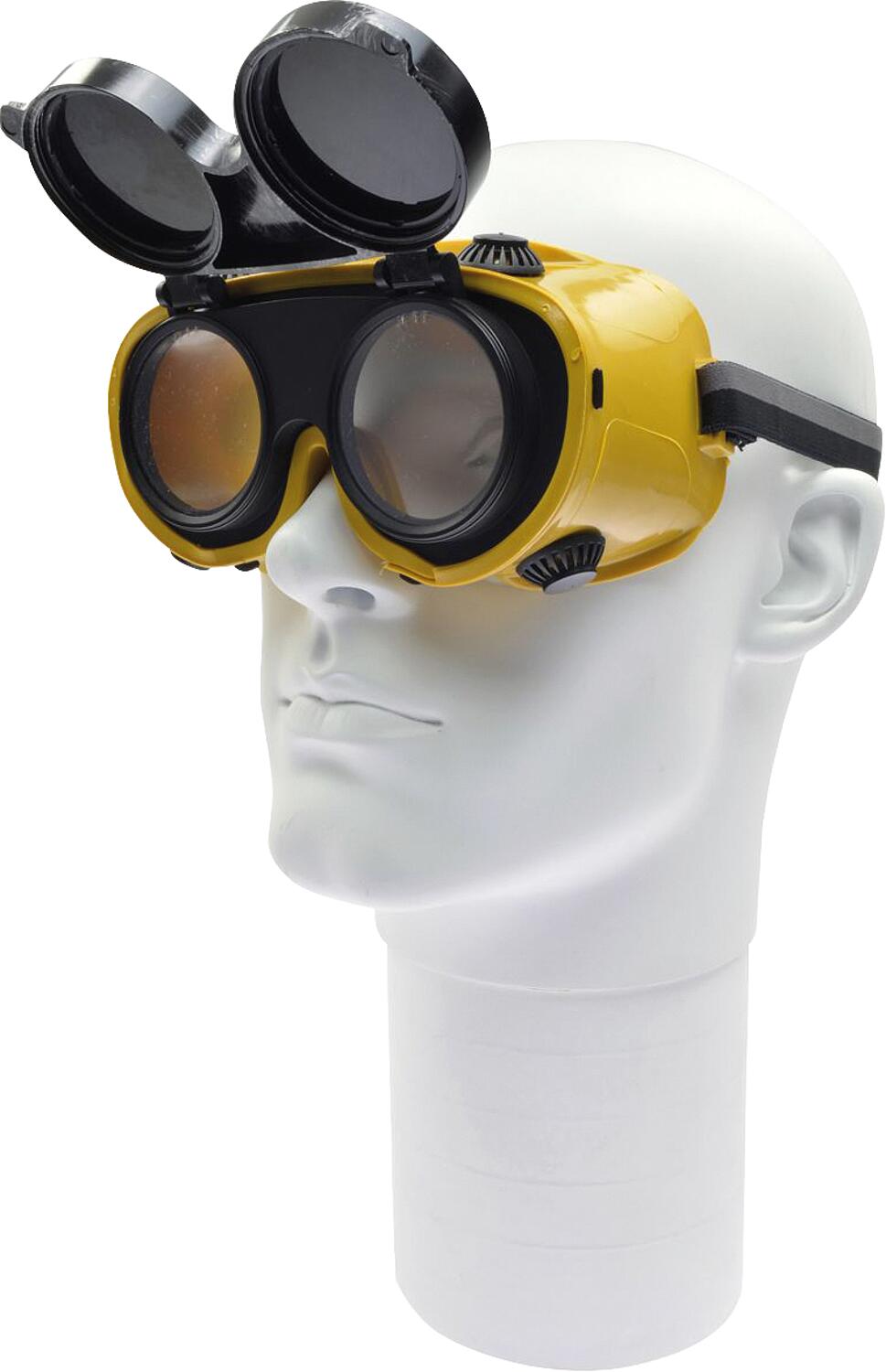 Welding goggles with hinged frames, lenses Ø 50 mm