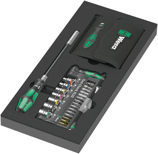 Werkzeug-Set WERA Kraftform Kompakt + Check PLUS Set 1 57-teilig in Schaumstoffmodul