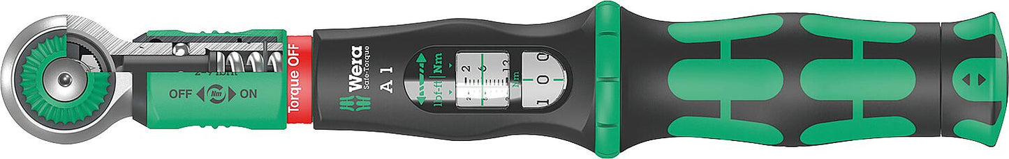 WERA Safe-Torque A1 torque wrench, 1/4" drive, 2-12 Nm