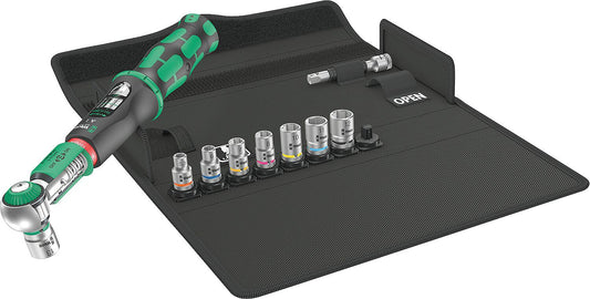 WERA Safe-Torque A1 torque wrench set, 11-piece, 1/4" drive, 2-12 Nm