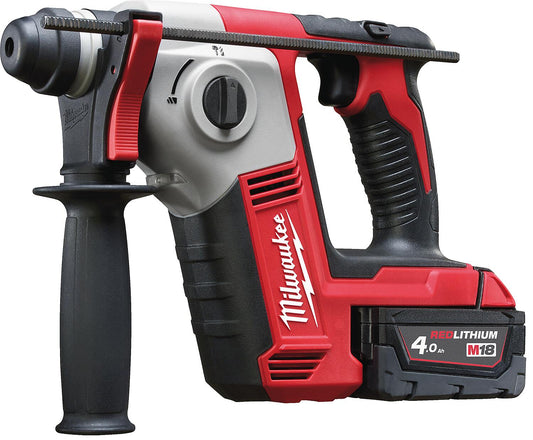 Milwaukee M18BH-402C cordless hammer drill: 18V with 2x 4.0 Ah batteries and charger
