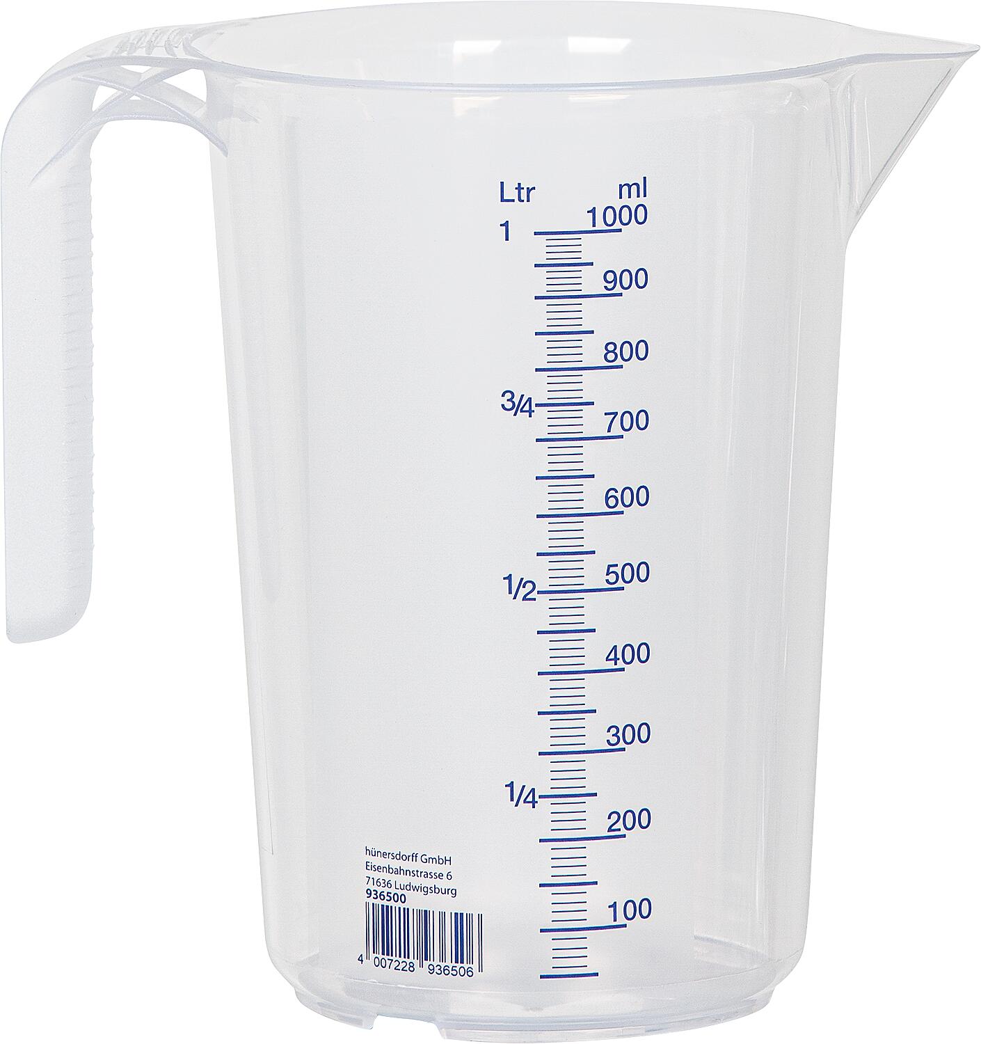 Measuring cup with handle, 500ml, transparent