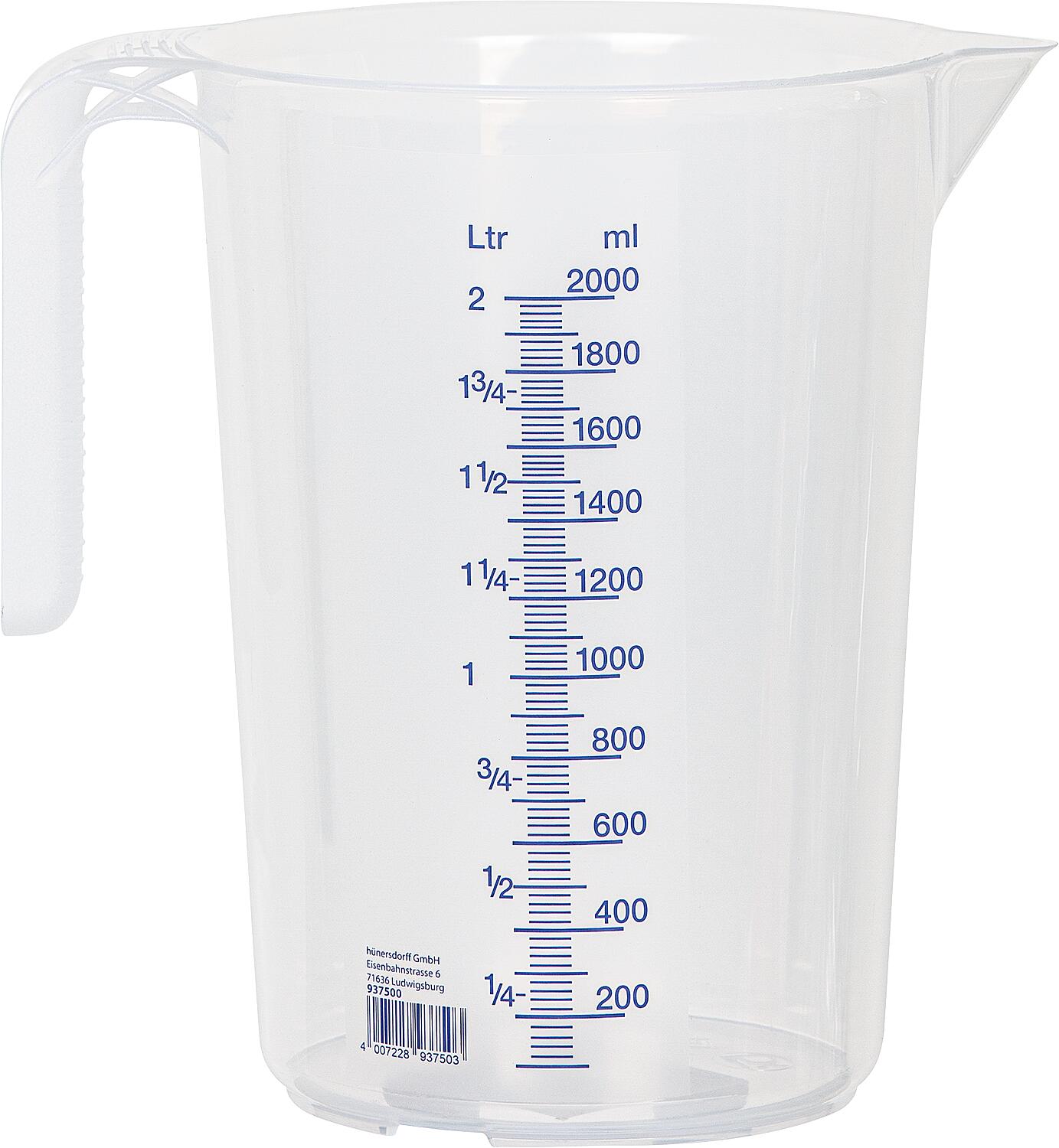 Measuring cup with handle, 500ml, transparent
