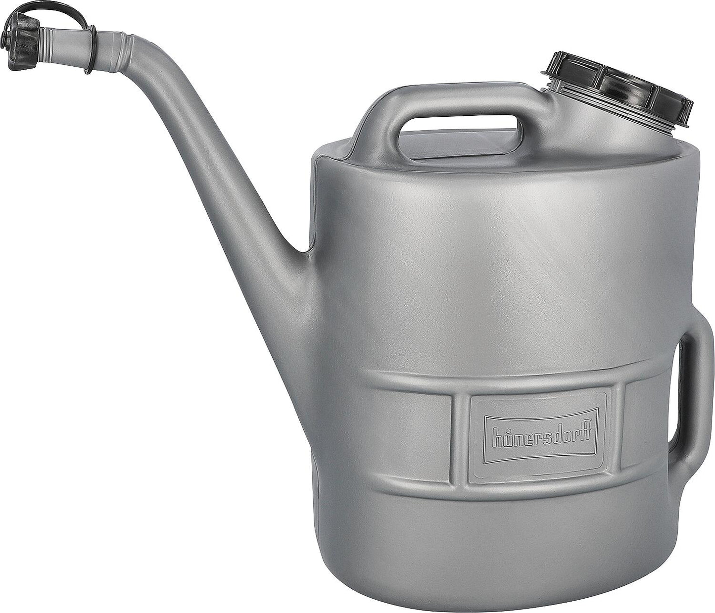 13L oil can with sieve insert and screw cap, silver-grey