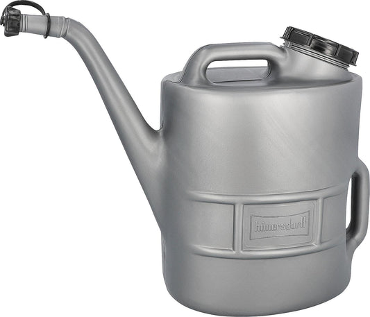 13L oil can with sieve insert and screw cap, silver-grey