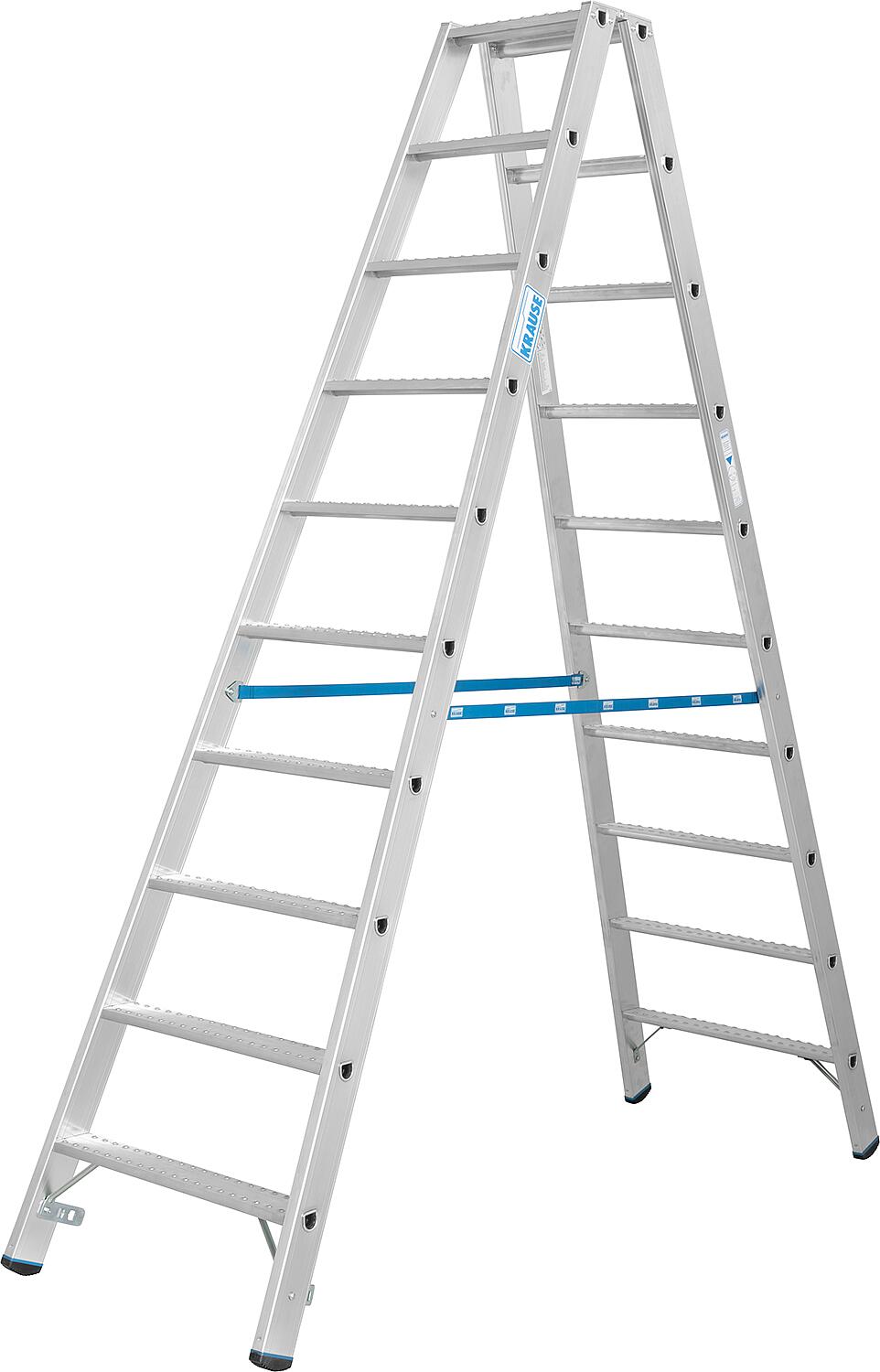 Stufen-Doppelleiter Stabilo mit rutschhemmenden Stufen