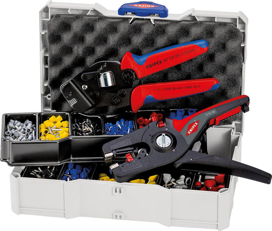 Assortiment de pinces à sertir Knipex pour embouts de fil, 705 pièces