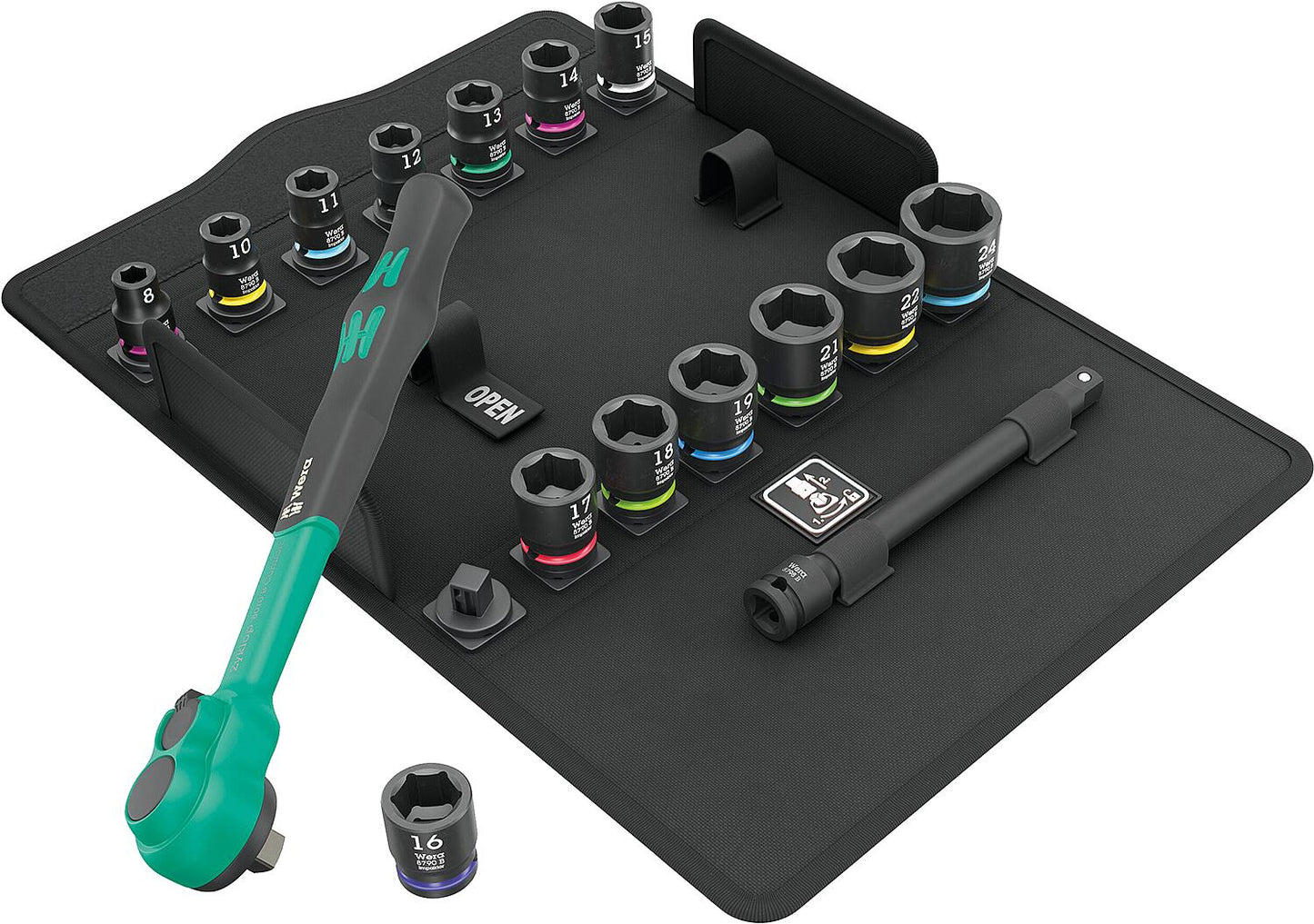 Steckschlüsselsatz WERA Zyklop Comfort 16-teilig 3/8"