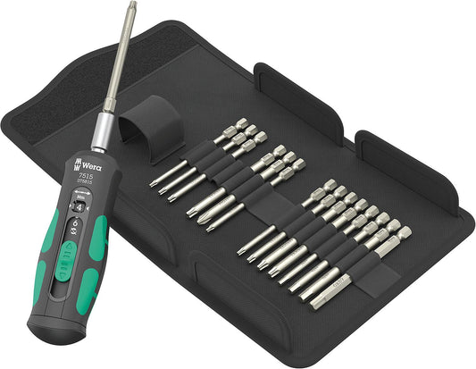 Bit-Drehmomentschraubendreher-Set WERA Kraftform Safe-Torque Speed mit 2 - 6 Nm, 16-teilig