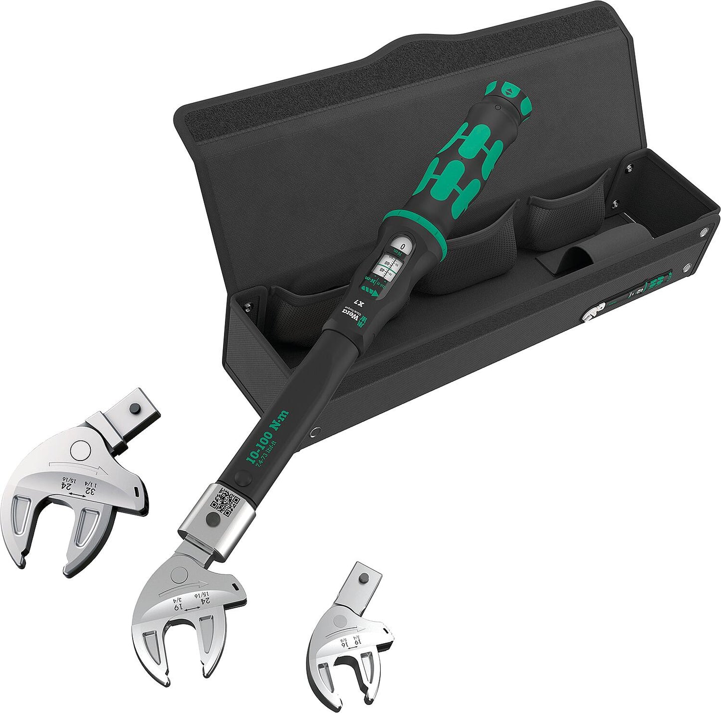 WERA torque wrench set for heat pumps/air conditioners, 4-piece