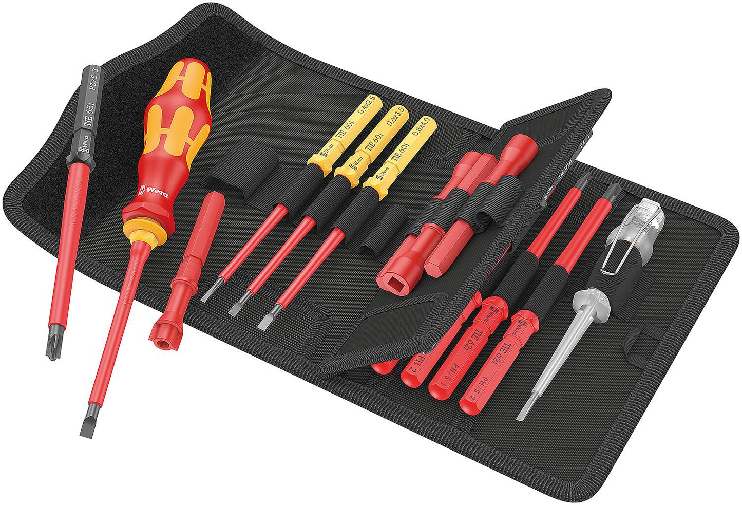 VDE-Wechselklingen-Set WERA Kraftform Kompakt VDE 18 Universal 1 Tool Finder mit Bithalter, 18-teilig