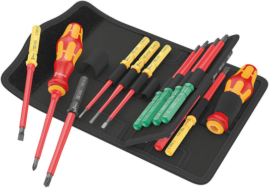 VDE-Wechselklingen-Set Wera Kraftform Kompakt VDE 17 Universal 1 Tool Finder, 17‑teilig