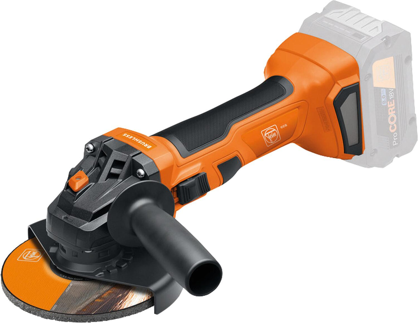 Fein CCG 18-125-7 AS 18V cordless angle grinder without battery and charger