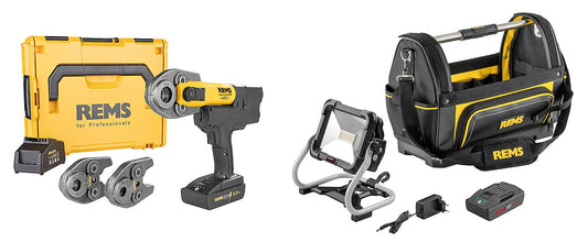 Aktionsset Rems Mini-Press 22V Set TH 16-20-26 in Lboxx+ Geschenkpaket