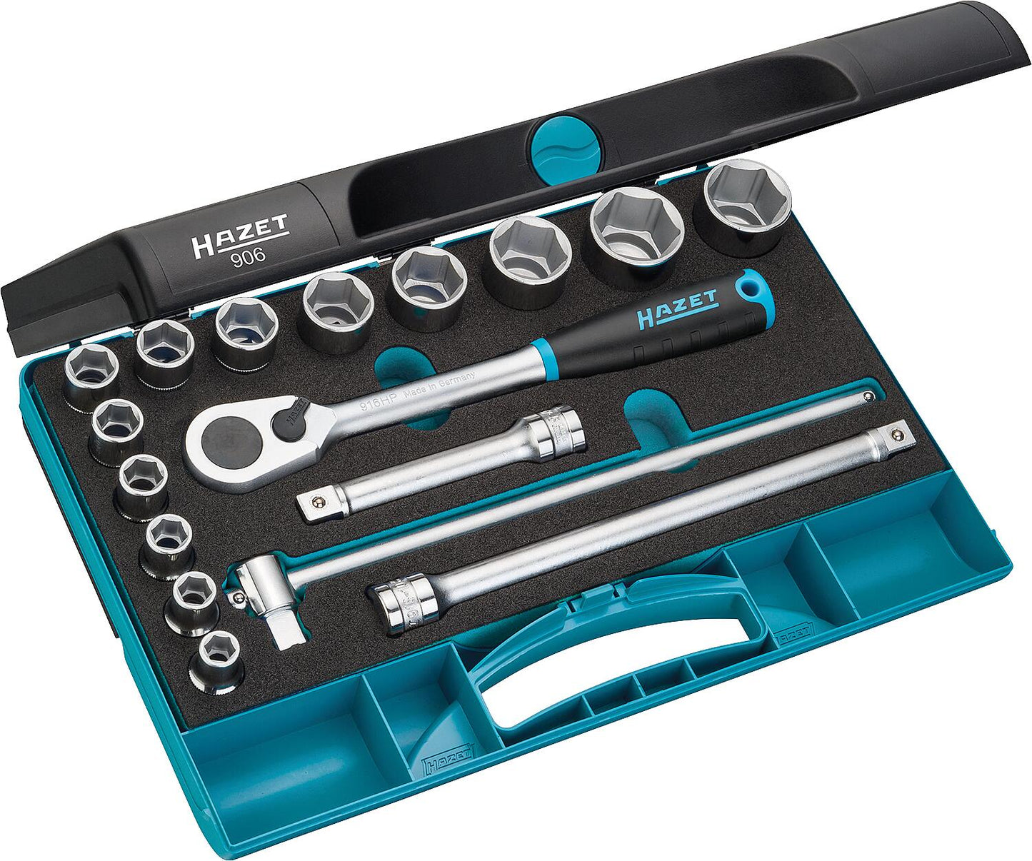 Coffret de 17 clés à douille HAZET 1/2" avec étui en plastique