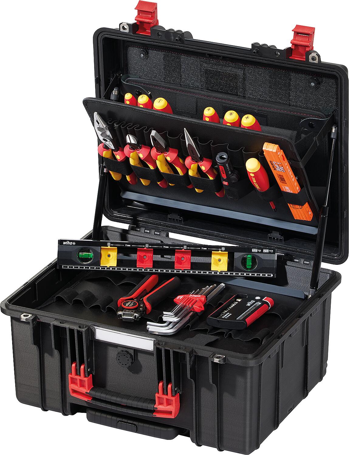 Valise électrique à roulettes Wiha XL 2, ensemble de 60 pièces