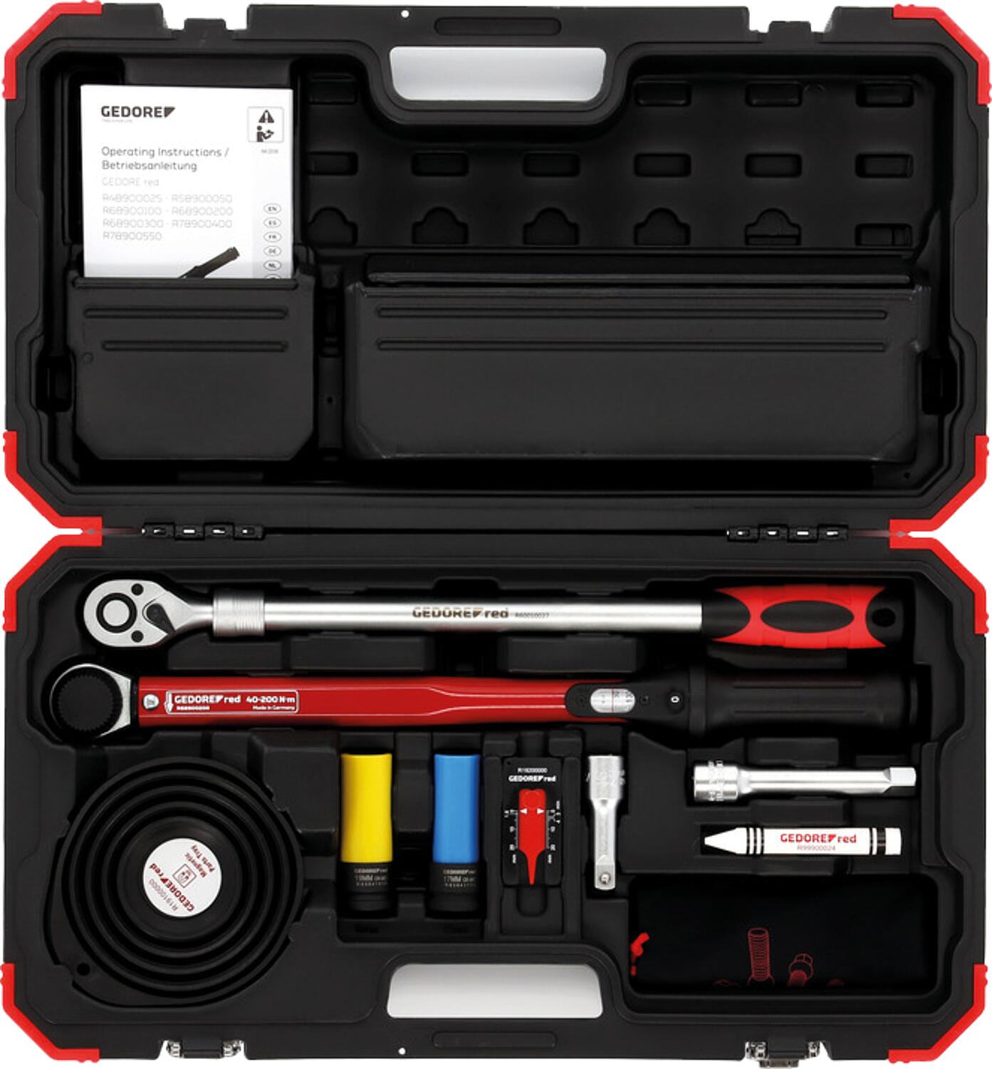 Torque wrench set GEDORE red R68903011 Wheel mounting set, 11-piece
