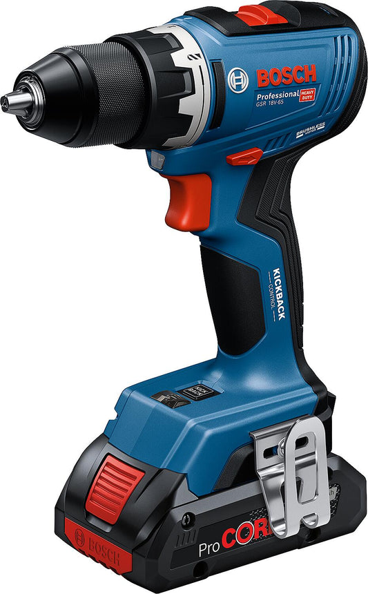 Perceuse-visseuse sans fil GSR 18V-65, 18 V avec coffret de transport