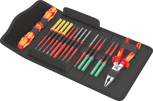VDE-Wechselklingen-Set Wera Kraftform Kompakt VDE 17 extra slim 1 Tool Finder, 17-teilig