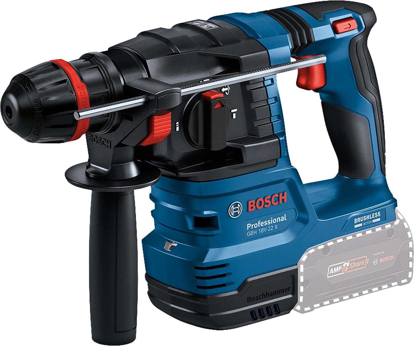 Bosch 18V GBH 18V-22 X cordless rotary hammer without batteries and charger ONECHUCK