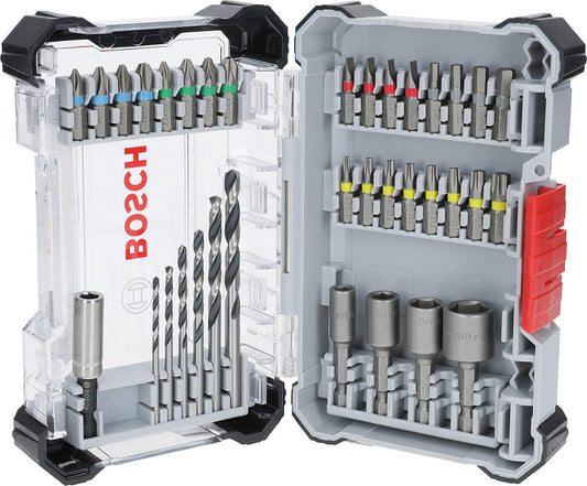 BOSCH EXTRA HARD &amp; HSS METAL 35-Piece Drill and Bit Set