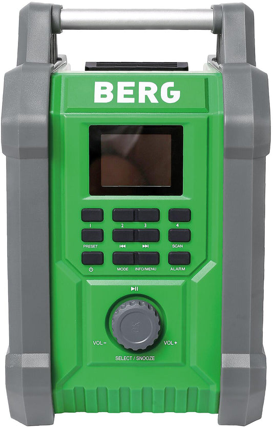 Akku-Baustellenradio BERG 7,4 V mit 4,0 Ah Akku