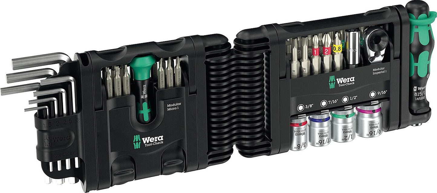 Bit-Set Wera Tool-Check Modular Set Imperial 1, zöllig, 51-teilig