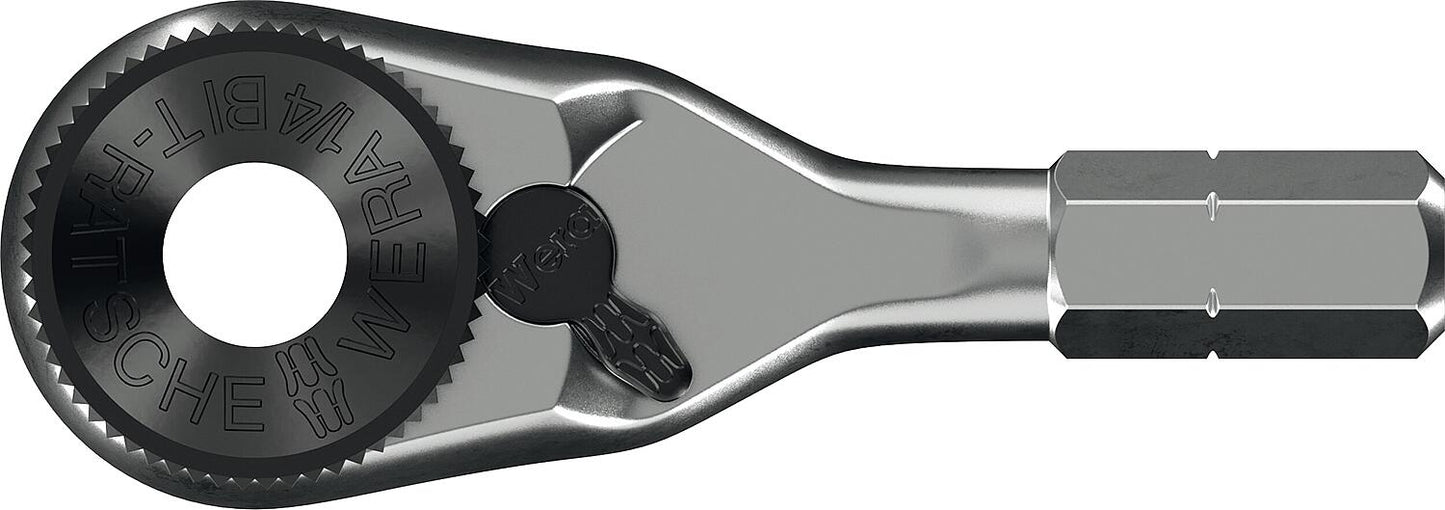 Bit-Umschaltknarre Wera 8011 Zyklop Mini 4 Bit-Ratsche, 1/4"-Anschluss