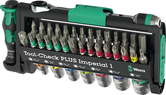 Wera Tool-Check Plus Imperial 1 inch bit set, 39 pieces