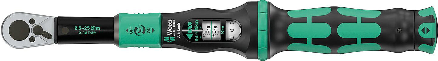 WERA Click-Torque Lock C3 torque wrench, 12.7mm (1/2") square drive