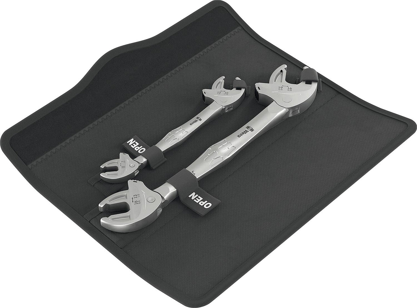 Wera 6006 Joker 2 Set 1 double open-end wrench set, with ratchet function, self-adjusting, 2-piece