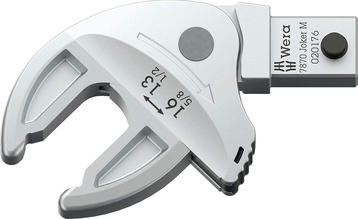 Wera 7880 Joker S insert open-end wrench with ratchet function, self-adjusting, 10-13 mm wrench size, 9x12 mm